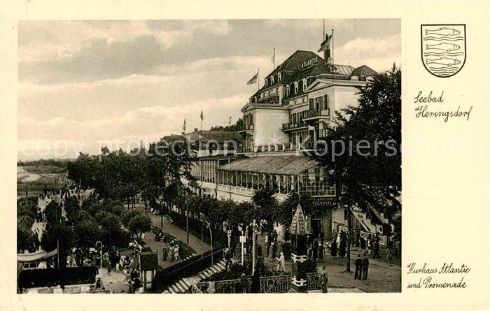 Heringsdorf Ostseebad Usedom Kurhaus Atlantic und Promenade