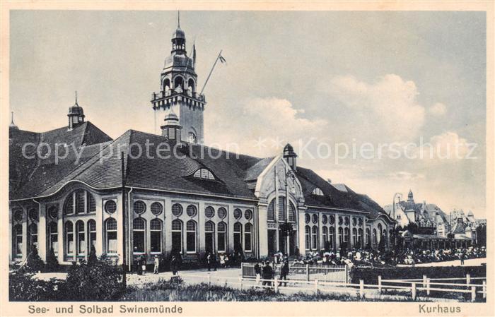 Swinemuende Swinoujscie See und Solbad Kurhaus