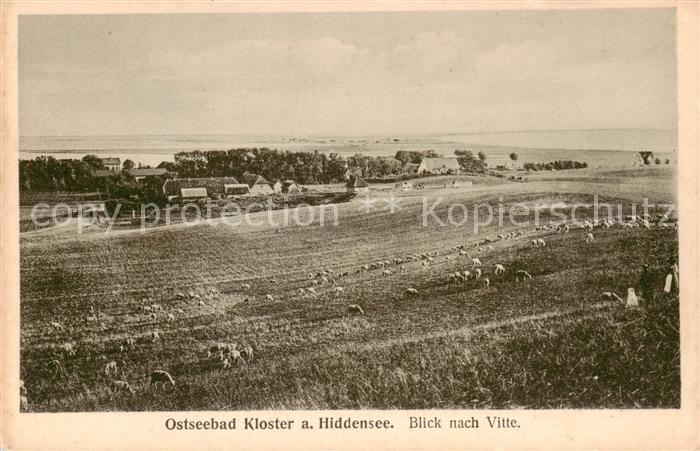Kloster Hiddensee Blick nach Vitte