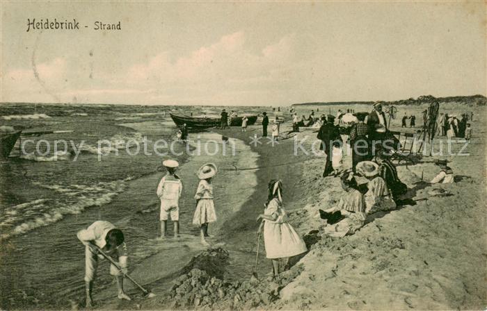 Heidebrink  Pommern Ostseebad Miedzywodzie PL Strandpartie