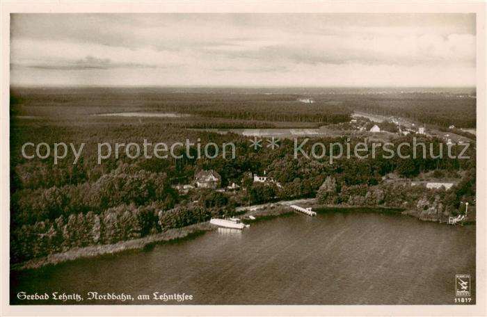 Lehnitz Oranienburg Nordbahn am Lehnitzsee Fliegeraufnahme