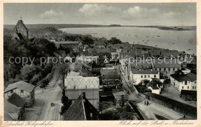 Heiligenhafen Ostseebad Blick auf Stadt und Badeduene