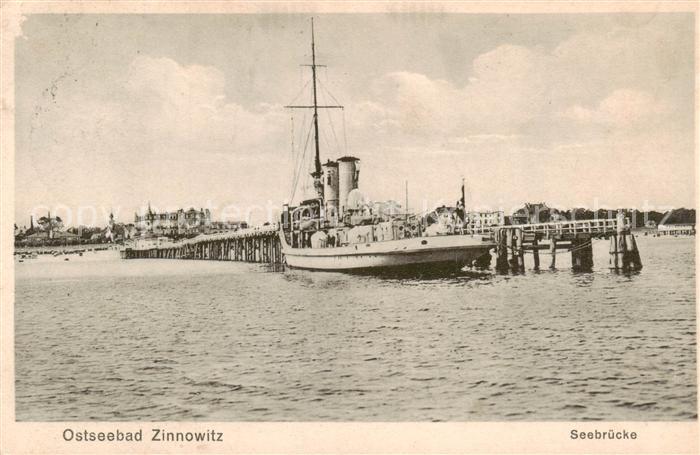 Zinnowitz Ostseebad Seebruecke Anlegestelle