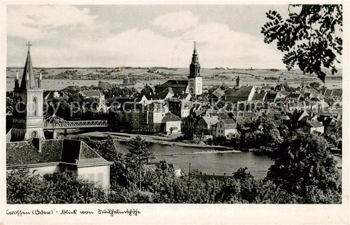 Crossen  Oder Krosno Odrzanskie PL Blick von Wilhelmshoehe