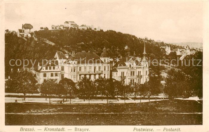 Brasso Brasov Kronstadt RO Postwiese