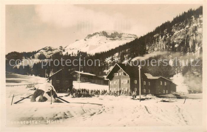 Cannstatterhuette Hirschegg Kleinwalsertal Vorarlberg AT Panorama