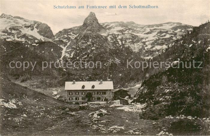 Funtenseehaus Berchtesgaden mit dem Schottmalhorn