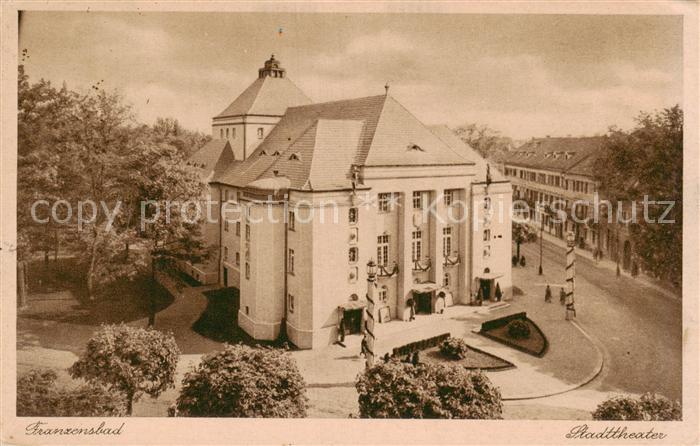 Franzensbad Boehmen Frantiskovy Lazne CZ Stadttheater