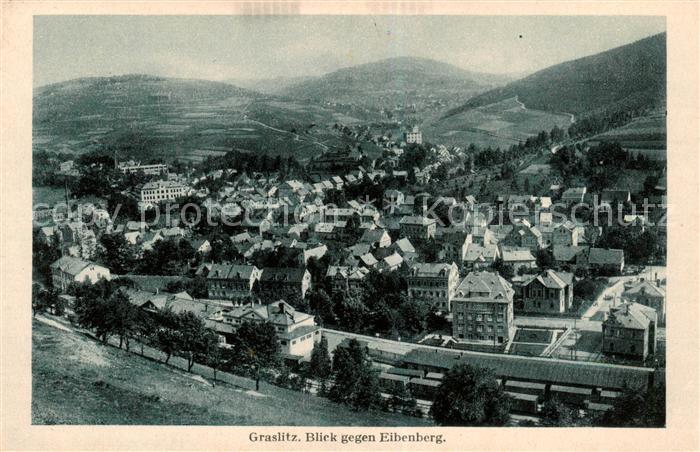 Graslitz Kraslice CZ Blick gegen Eibenberg