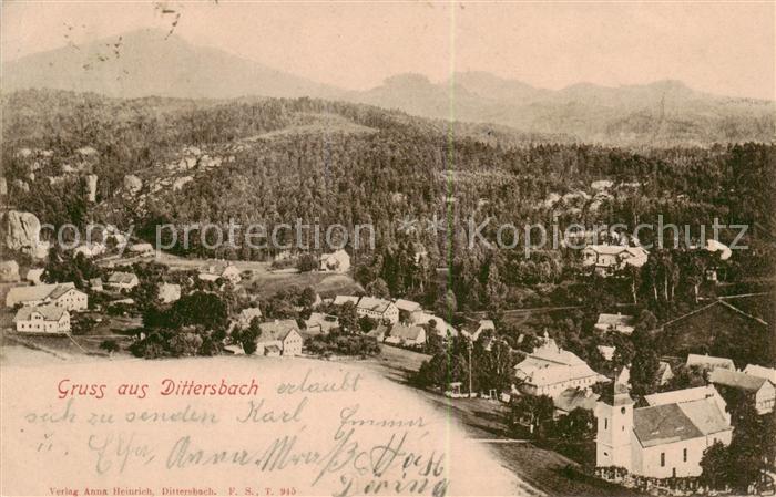 Dittersbach Kamnitz Jetrichovice CZ Panorama