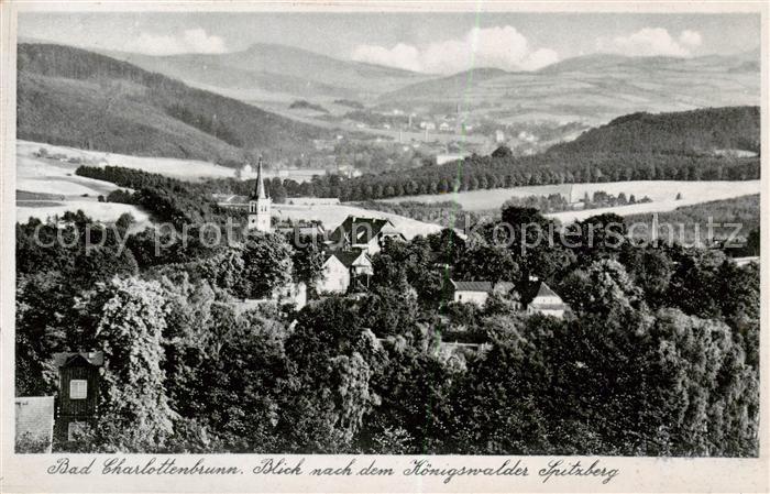 Bad Charlottenbrunn PL Blick nach dem Koenigswalder Spitzberg