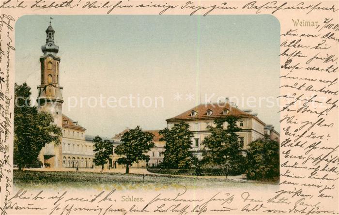 Weimar  Thueringen Schloss