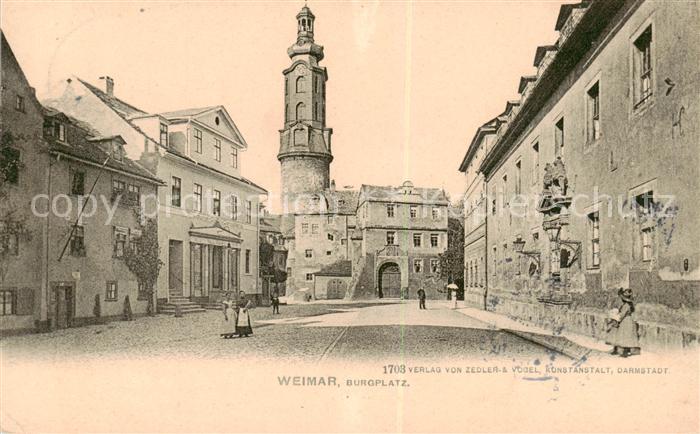 Weimar  Thueringen Burgplatz