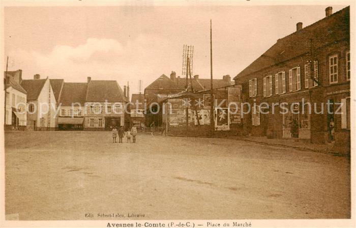 Avesnes-le-Comte 62 Pas-de-Calais Place du Marche
