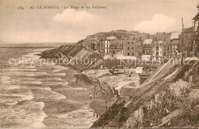 Le Portel 62 La Plage et les Falaises