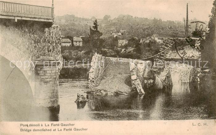 La Ferte-Gaucher 77 Seine-et-Marne Pont demoli a La Ferte Gaucher