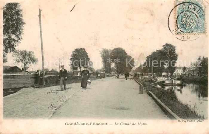 Conde-sur-l Escaut 59 Nord Le Canal de Mons