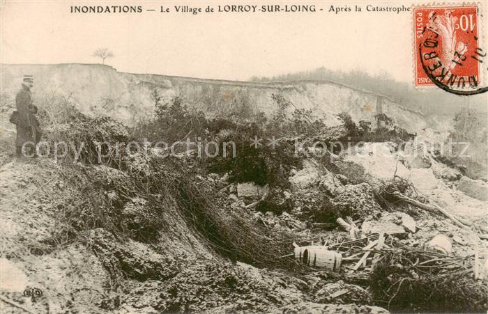 Lorroy-sur-Loing 77 Seine-et-Marne Apres la Catastrophe