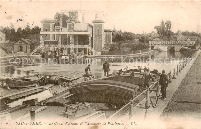 Saint-Omer Pas-de-Calais Le Canal d’Arques et L’Ascenseur de Fontinette