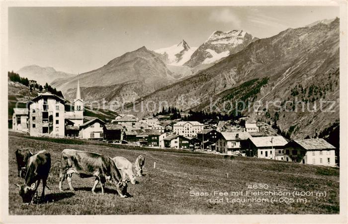Saas-Fee VS mit Fletschhorn und Laouinenhorn