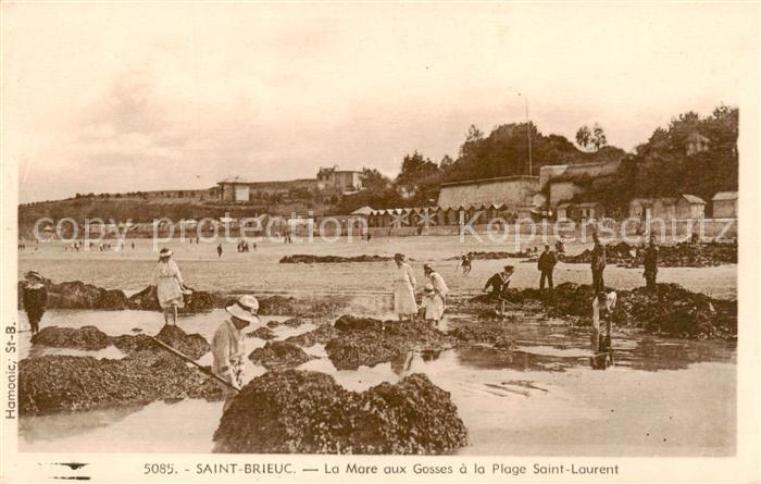 Saint-Brieuc 22 Cotes-d Armor La Mare aux Gosses a la Plage Saint Laurent