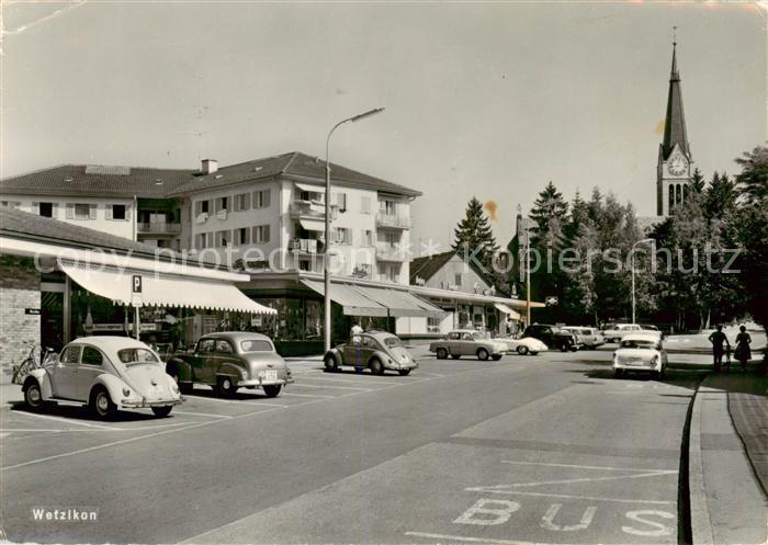 Wetzikon  ZH Strassenpartie Kirchturm