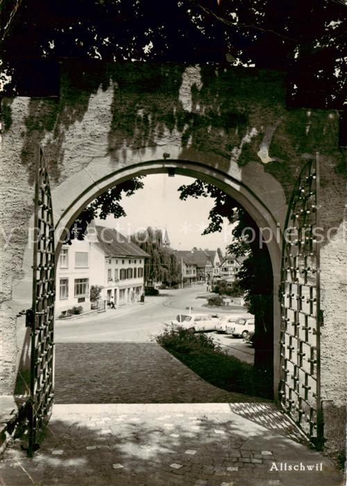 Allschwil Blick durchs Tor