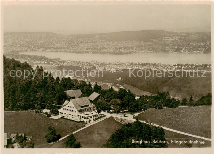 Baldern ZH Berghaus Baldern Fliegeraufnahme