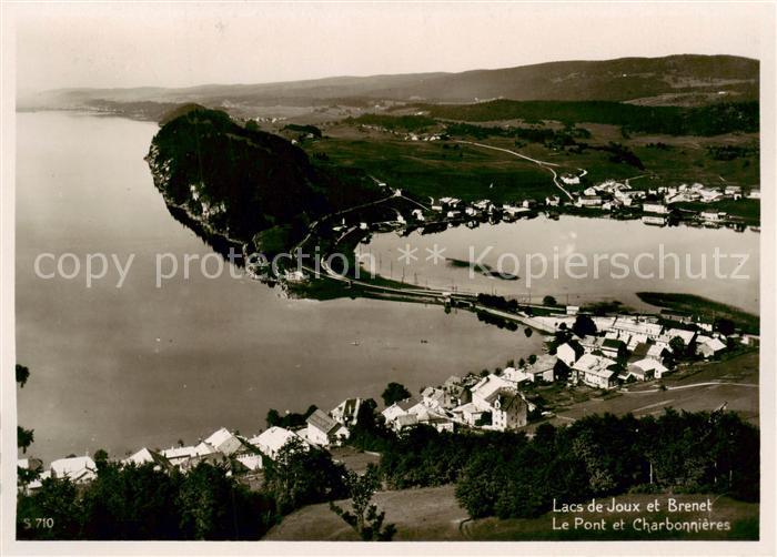 Lac de Joux VD et Brennet Le Pont et Charbonnieres Vue aerienne