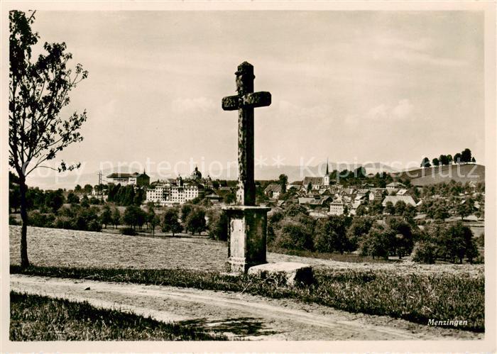 Menzingen  ZG Wegekreuz Panorama