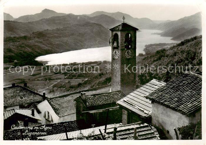 Cademario TI mit Agno und Luganersee