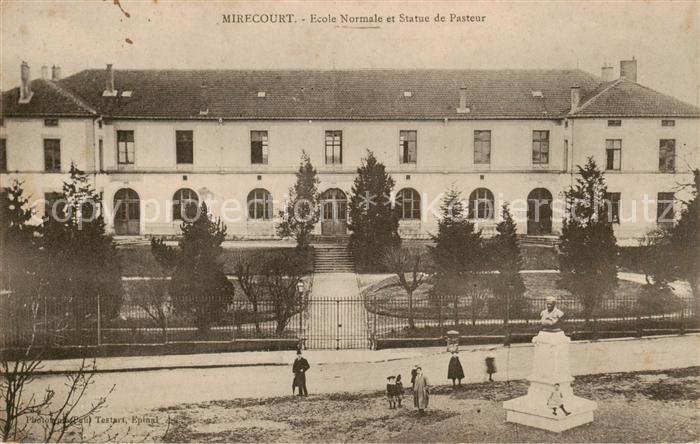 Mirecourt 88 Ecole Normale et Statue de Pasteur