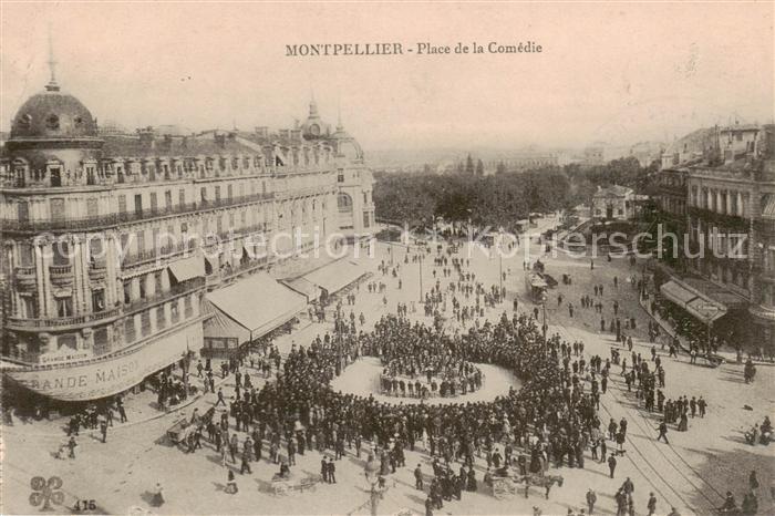 Montpellier Herault Place de la Comedie
