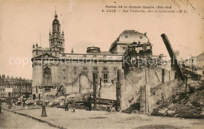 Lille 59 Rue Faidherbe vers la Cathedrale