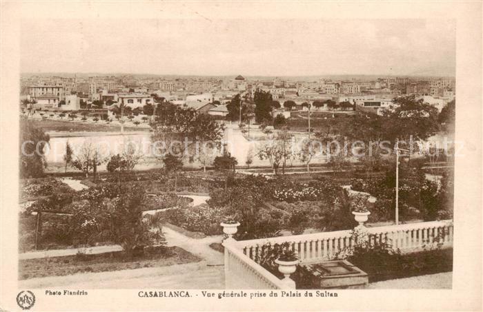 Casablanca Vue generale prise du Palais du Sultan