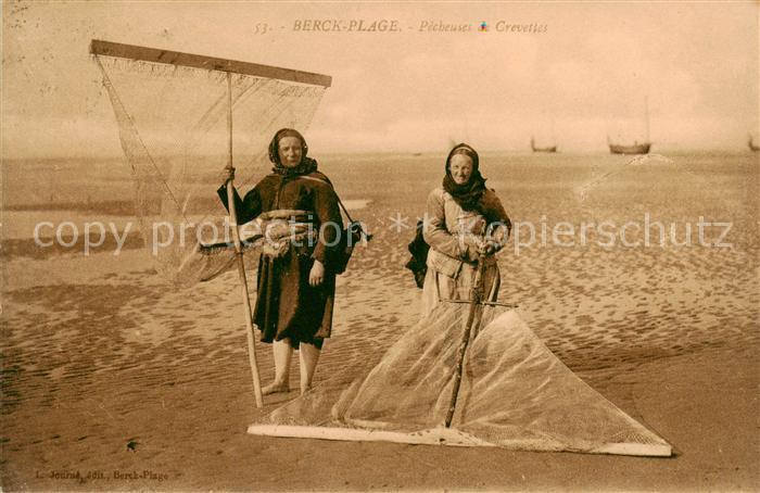 Berck-Plage 62 Pecheuses de Crevettes