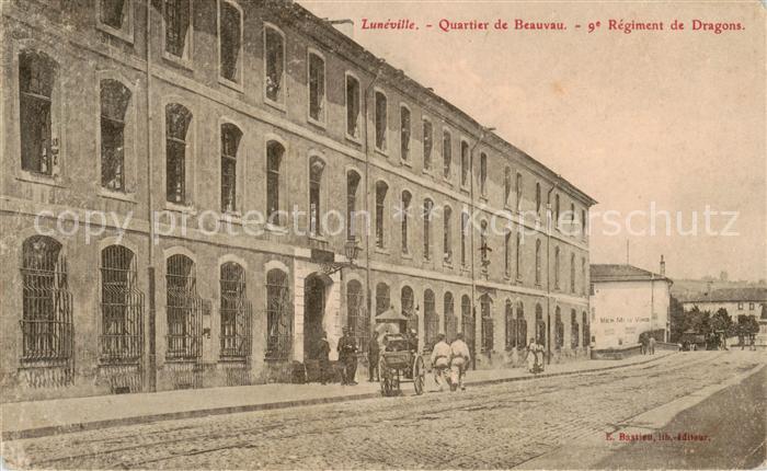 Luneville 54 Meurthe-et-Moselle Quartier de Beauvau 9e Regiment de Dragons