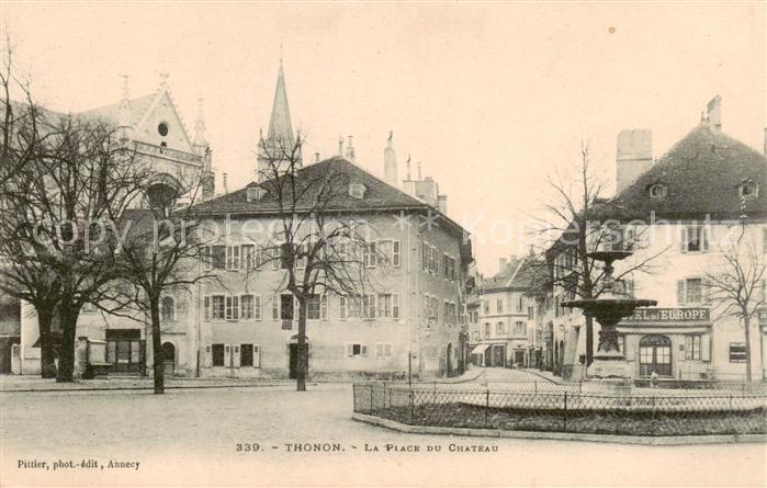 Thonon-les-Bains 74 Haute-Savoie La Place du Chateau