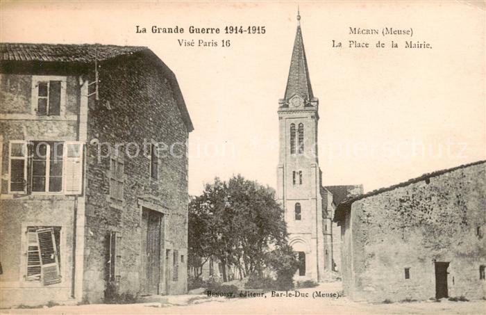 Mecrin 55 La Place de la Mairie