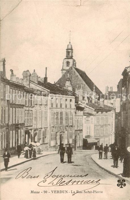 Verdun  55 Meuse La Rue Saint Pierre