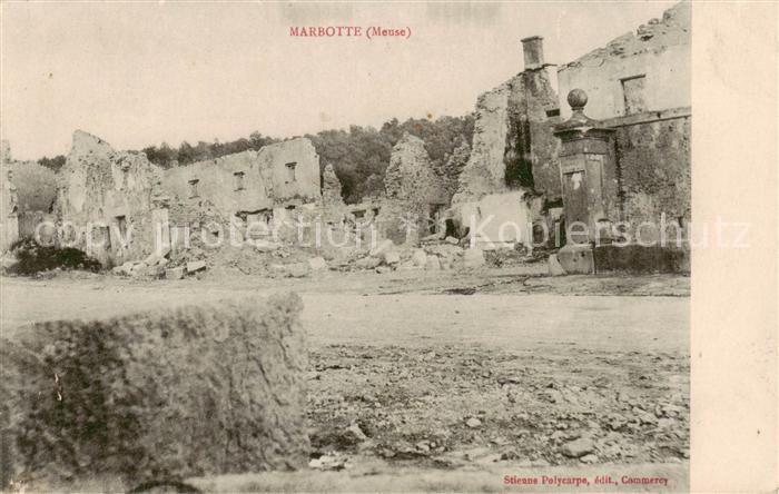 Marbotte 55 apres bombardement