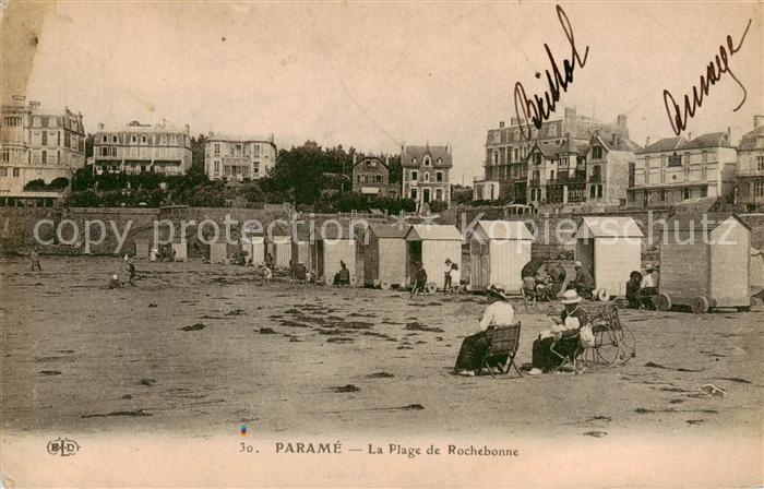 Parame St-Malo 35 La Plage de Rochebonne