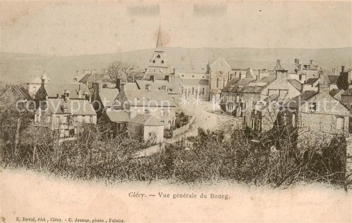 Clecy 14 Calvados Vue generale du Bourg