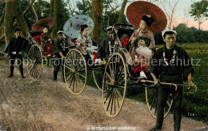 Japan A Rickshaw Parade