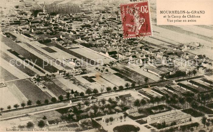 Mourmelon-le-Grand 51 et le Camp de Chalons Vue aerienne