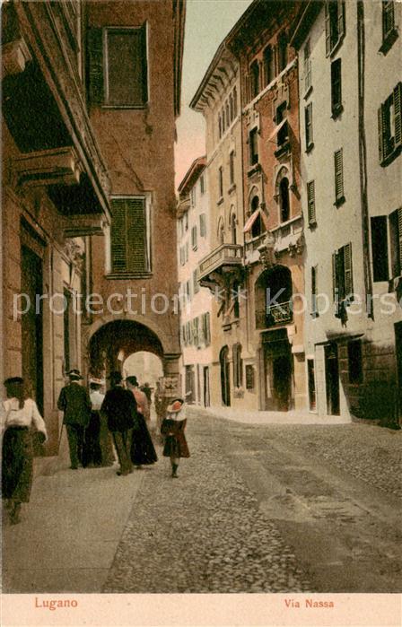 Lugano Lago di Lugano TI Via Nassa