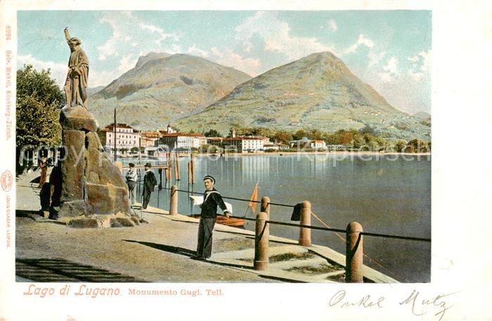 Lago di Lugano TI Monumento Gugl Tell