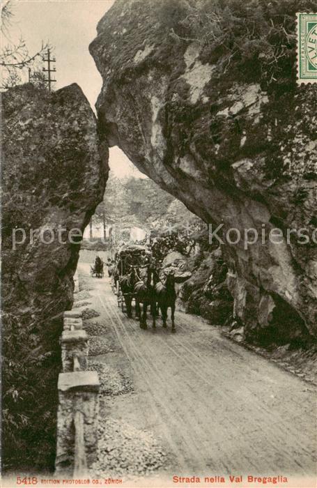 Val Bregaglia Casaccia GR Strada nella Val Bregaglia