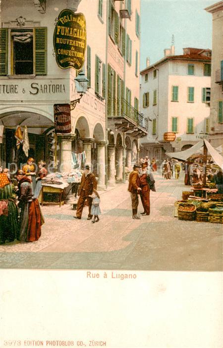 Lugano Lago di Lugano TI Rue a Lugano