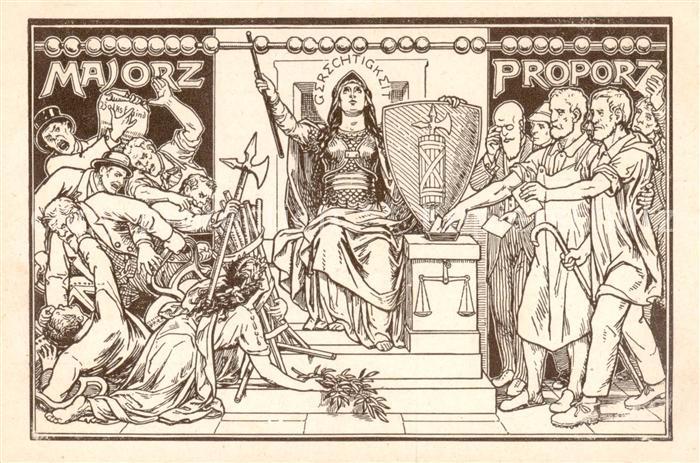 St Gallen SG Illustration Majorz Gerechtigkeit Proporz